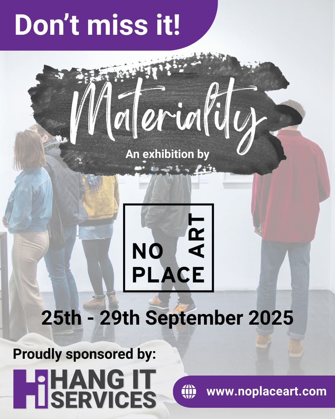 A quick reminder about the upcoming exhibition arranged by our friends at @noplaceart . Head down to The Handbag Factory, Vauxhall, London, SE11 5RB.
For more information, head over to: www.noplaceart.com
#artexhibition #art #london #vauxhall #noplaceart @aschandbagfactory