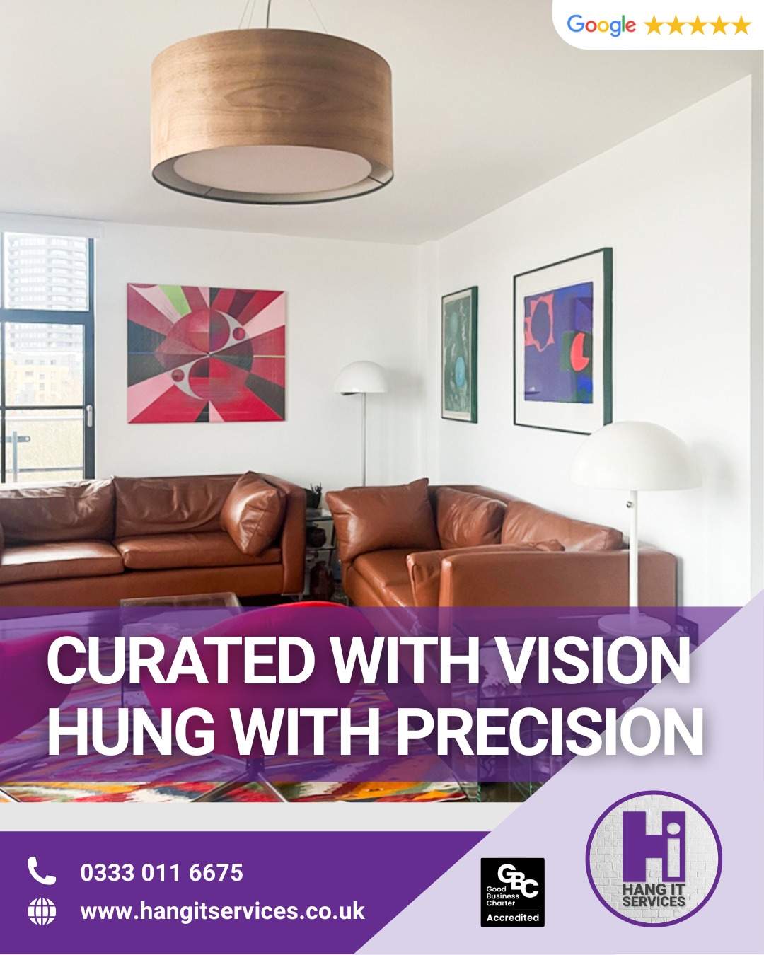 The perfect finish for your art starts with expert curation and ends with professional installation.

At Hang It Services, we bridge the gap between owning art and displaying it perfectly. Whether you are looking to refresh a single room in your home or manage a complete corporate collection, our team provides a dual-phase approach:

Professional Curation: We help you select and position pieces that complement your interior’s architecture, colour palette, and lighting.

Precision Installation: Using professional-grade equipment, we ensure every frame is hung securely and aligned with absolute accuracy.

Book a Consultation: 0333 011 6675 or www.hangitservices.co.uk

#ArtInstallation #ArtCuration #ArtHanging #ArtCurator #PictureHanging #ArtLover #InteriorDesign