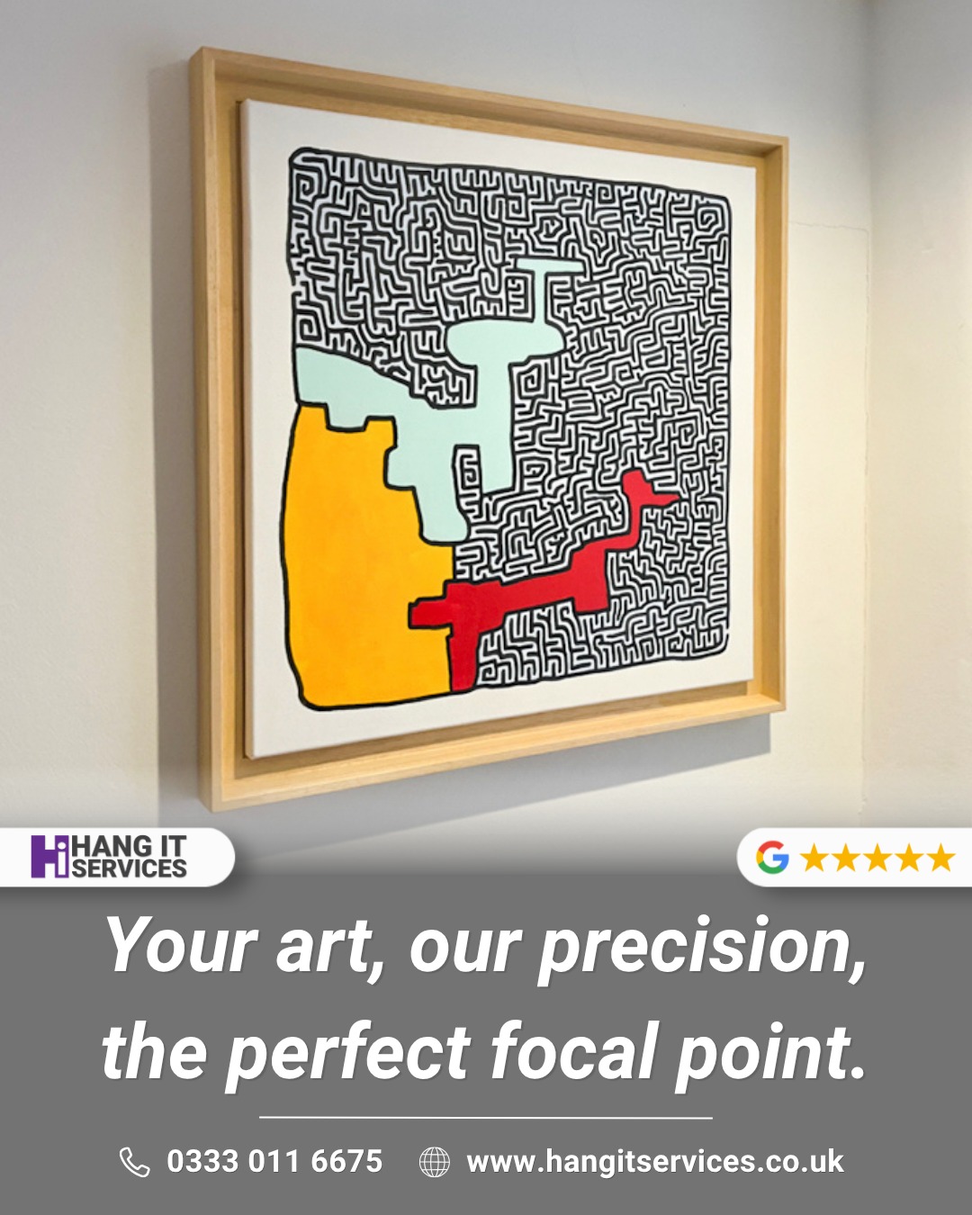Your art deserves the perfect spotlight. 🖼️✨

A stunning piece of art only truly shines when it is installed with absolute precision. Whether it is a bold contemporary canvas or a heavy statement mirror, the placement is what transforms a house into a home.

At Hang It Services, we take the guesswork out of the process. We use specialist tools and technical expertise to ensure your focal point is level, secure, and aligned perfectly with your room's aesthetic.

Art Installation Made Effortless.

Book your professional installation:
📞 0333 011 6675
🌐 www.hangitservices.co.uk

#HangItServices #ArtInstallationMadeEffortless #InteriorDesign #ArtHanging #FocalPoint #ProfessionalArtHanging #SouthOfEngland #InteriorStyling #London