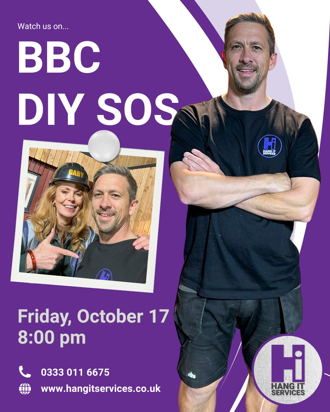 It was an honour to be part of the @bbcdiysos team, providing art installation services for this fantastic project. See the incredible result of this community effort on Friday, 17th October at 8pm on BBC One.
#DIYSOS #BBC #ArtHanging #Art #CommunityProject #BigBuild @msgabrielleblackman @nickknowles