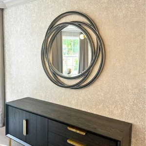 Mirror above sideboard