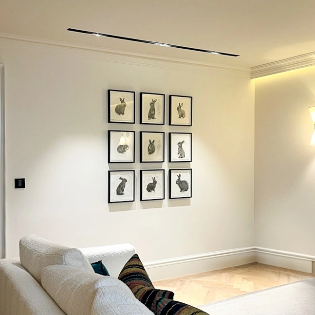 Gallery wall installation