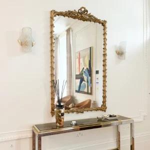 Mirror in hallway