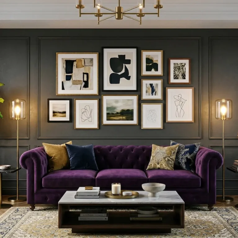Read more about the article Hanging Art Above a Sofa: 11 Professional Layouts & Tips
