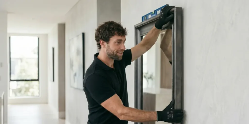 How to hang a heavy mirror safely Header